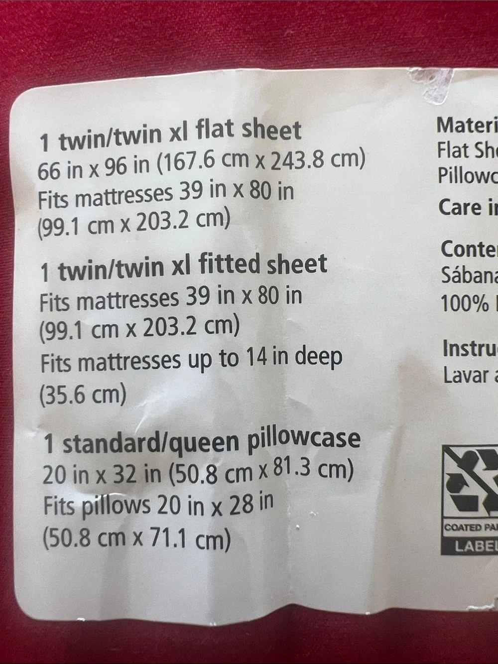 Mainstays Soft Microfiber Sheet Set - Bright Red